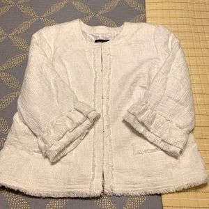 Winter White Tweed Blazer